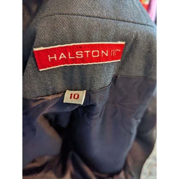 Vintage 1980's Halston III Skirt Suit in Black - 10/12 - Picture 4 of 15